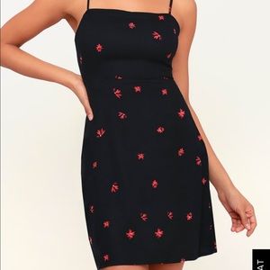 Amuse Society Floral Print Mini Dress